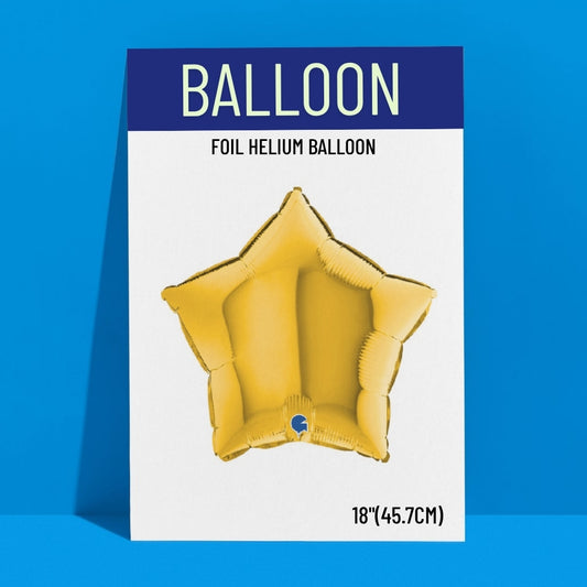 18in Gold star Foil balloon