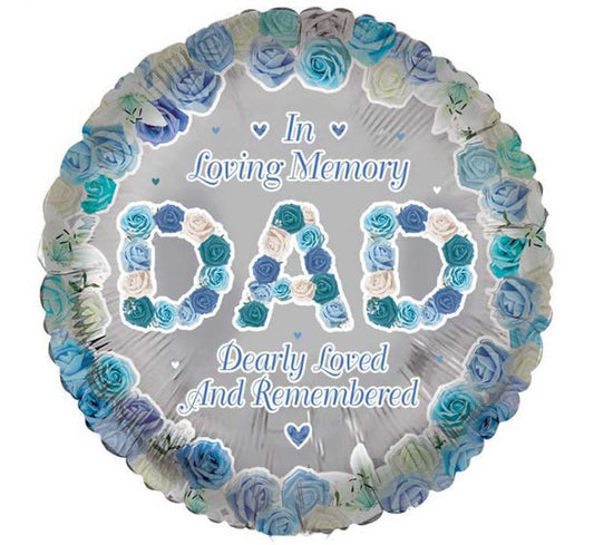 18in DAD REMEMBRANCE FOIL BALLOON