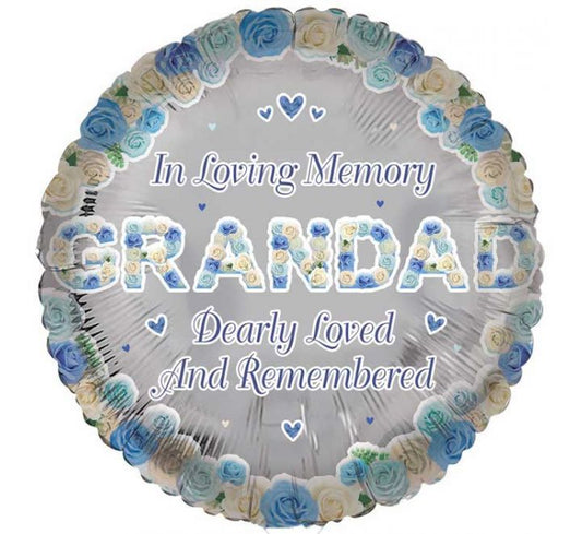 18in GRANDAD REMEMBRANCE FOIL BALLOON