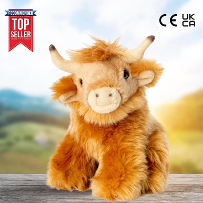 Highland cow plush toy
