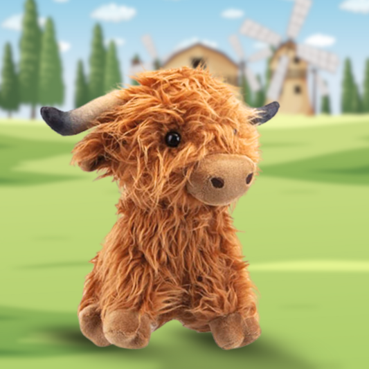 Highland cow plush toy 23 cm