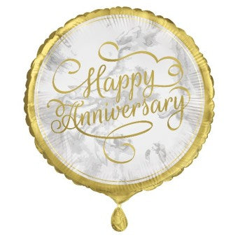 18in Happy Anniversary Balloon