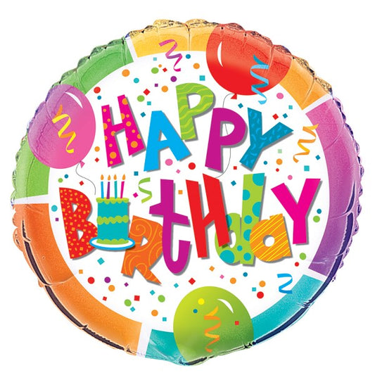 18IN Birthday Jamboree Foil Balloon